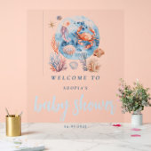 "Nautical Watercolor Coral Reef Deluxe Acrylschild (Hochzeit)