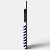 Nautical Wave Navy Blue Trendy Simple Stylish Case-Mate iPhone Hülle (Rückseite / Links)