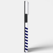 Nautical Wave Navy Blue Trendy Simple Stylish Case-Mate iPhone Hülle (Rückseite / Rechts)