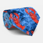 Nautical Waves Design 11 Krawatte (Gerollt)