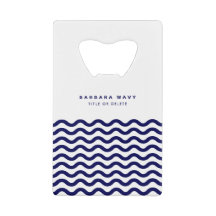 Nautical Waves Navy Blue Trendy Stylish 9 Waves