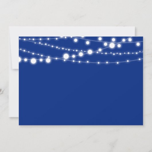 Nautical Wedding Anchor Lights Save the Date (Rückseite)