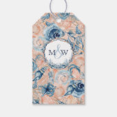 Nautical Wedding Beach Seashell Blume Geschenkanhänger (Vorderseite)