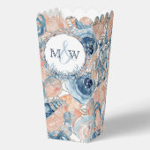 Nautical Wedding Beach Seashell Blume Geschenkschachtel (Rückseite)