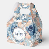 Nautical Wedding Beach Seashell Blume Geschenkschachtel (Rückseite)