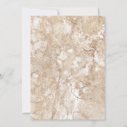 Nautical Wedding Beach Seashell Blume Rose Wed Einladung (Rückseite)