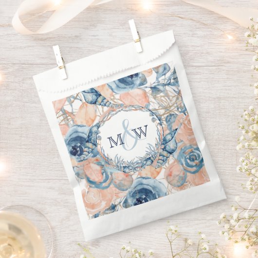 Nautical Wedding Beach Seashell in Rose Geschenktütchen (Ausgeschnitten)