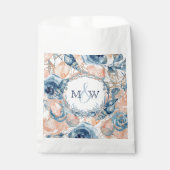 Nautical Wedding Beach Seashell in Rose Geschenktütchen (Vorderseite)