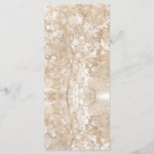 Nautical Wedding Beach Seashell und Rose Menükarte (Rückseite)