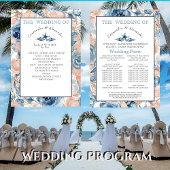 Nautical Wedding Beach Seashell und Rose, Programm