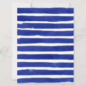 Nautical Wedding Blue Red Hydrangea Save the Date (Rückseite)