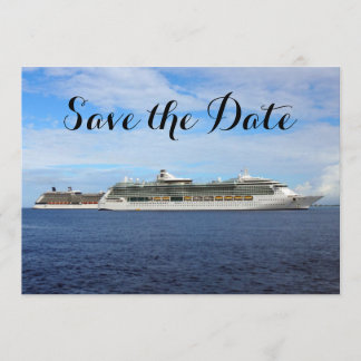 Nautical Wedding Cruise Ship Save the Date Ocean