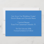 Nautical Wedding Cruise Ship Save the Date Ocean (Rückseite)