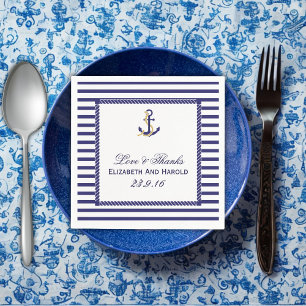 Nautical Wedding Danke Serviette