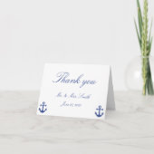 Nautical Wedding Dankeschön Karten (Vorderseite)