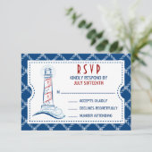 Nautical Wedding Einladungskarte UAWG (Stehend Vorderseite)