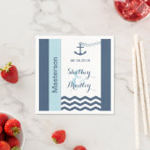 Nautical Wedding Paper Napkins Serviette (Beispiel)