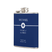 Nautical Wedding Party - Angesagtes Geschenk für B Flachmann (Links)