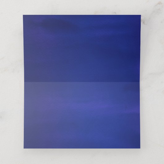 Nautical Wedding Red Blue Hydrangea Paint Tropfen Platzkarte (Innenseite Aufgefaltet)