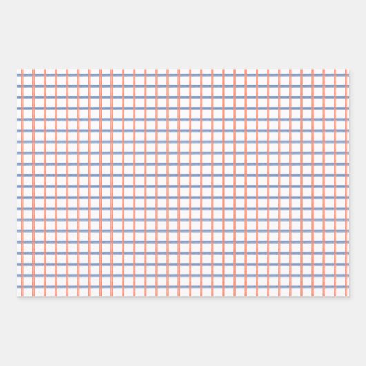 Nautical Wedding Red Blue Lobster Geschenkpapier Set (Vorderseite 3)