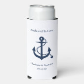 Nautical Wedding Verlobung Probe Dinner Selters Dosenkühler (Seltzer Vorderseite)