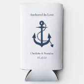 Nautical Wedding Verlobung Probe Dinner Selters Dosenkühler (Vorderseite)