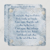 Nautical Wedding Vow Renewal Einladung (Vorne/Hinten)