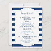 Nautical Wedding Welcome Letter - Flugkarte Einladung (Rückseite)