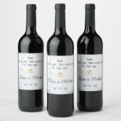 Nautical Wedding Wine Labels Weinetikett (Flaschen)