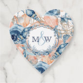 Nautical Wedtical Beach Muschel Blume Geschenkanhänger (Vorderseite)