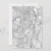 Nautical Wedtical Beach Muschel Blume Rose Gy Einladung (Rückseite)