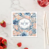 Nautical Wedtical Beach Muschel Blume Serviette (Beispiel)