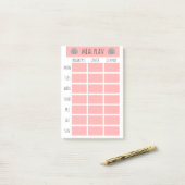 Nautical Weekly Plan an der Küste Post-it Klebezettel (Auf Schreibtisch)