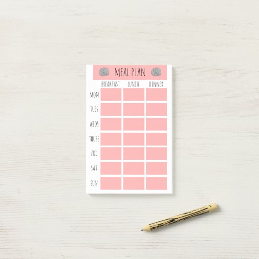 Nautical Weekly Plan an der Küste Post-it Klebezettel (Auf Schreibtisch)