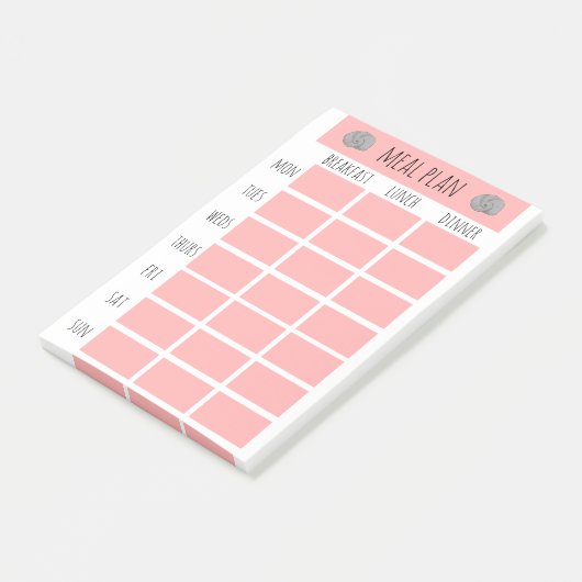 Nautical Weekly Plan an der Küste Post-it Klebezettel (angewinkelt)