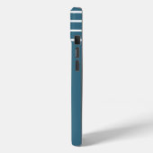 Nautical Welcome Kapitän Anker Marine Blue Case-Mate iPhone Hülle (Rückseite / Links)