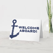 Nautical Welcome to the Team New Employee Karte (Vorderseite)