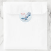 Nautical Whale Baby Showfavorit Danke Sticker (Tasche)