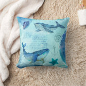 Nautical Whale Kissen (Decke)
