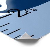 Nautical Whale Sailboat Growth Chart Behielt auf 8 Poster (Ecke)