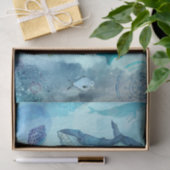 Nautical Whale Seidenpapier (Geschenk)
