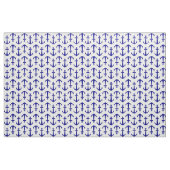 Nautical White Anchor Muster Stoff (Yard (91,4 cm))