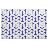 Nautical White Anchor Muster Stoff (Fat Quarter (45,7 x 55,9 cm))