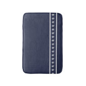 Nautical White über die Angelfischküste der Marine Badematte (Vorderseite Vertikal)