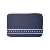 Nautical White über die Angelfischküste der Marine Badematte (Vorderseite)