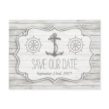Nautical Whitewusal Wood Beach Wedding Collection