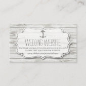 Nautical Whitewusal Wood Beach Wedding Collection Begleitkarte (Vorderseite)