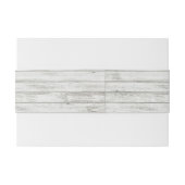 Nautical Whitewusal Wood Beach Wedding Collection Einladungsbanderole (Rückseitenbeispiel)