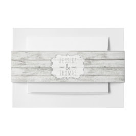 Nautical Whitewusal Wood Beach Wedding Collection Einladungsbanderole