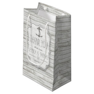 Nautical Whitewusal Wood Beach Wedding Collection Kleine Geschenktüte